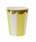8 Yellow Meri Meri Cups