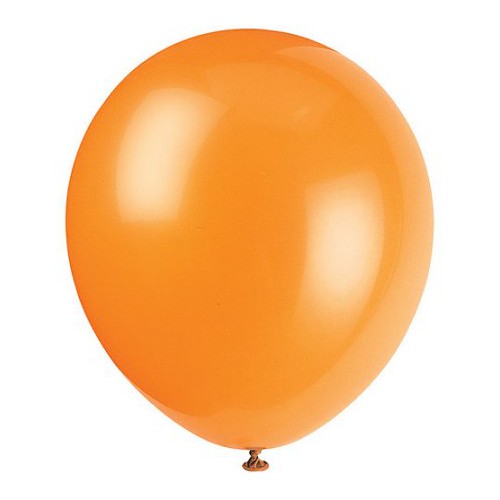 10 Orange Balloons