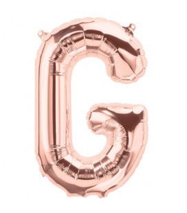 Rose Gold G Mylar Balloon