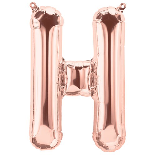 Rose Gold Folienluftballon "H"
