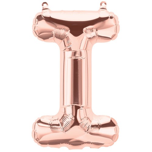 Rose Gold Folienluftballon "I"