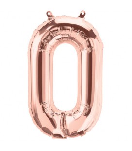 Ballon Mylar Rose Gold O