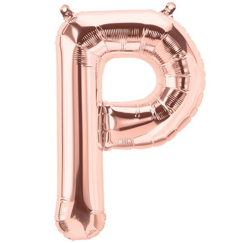 Rose Gold Folienluftballon "P"