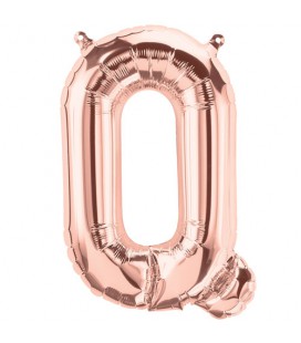 Rose Gold Q Mylar Balloon