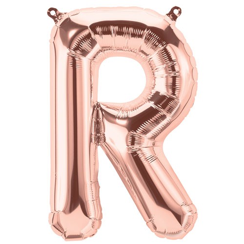 Rose Gold Folienluftballon "R"
