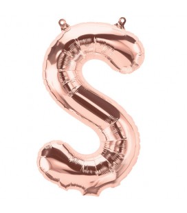 Rose Gold S Mylar Balloon