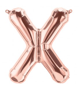 Rose Gold X Mylar Balloon