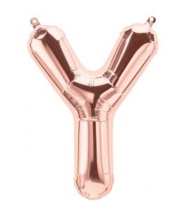 Rose Gold Folienluftballon "Y"