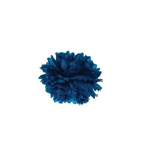Grand Pompon Bleu Cobalt