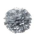 Grand Pompon Argenté