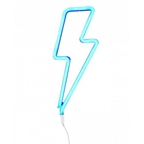 Lampe Néon Eclair Bleu
