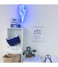Blaue Neon-Blitzlampe