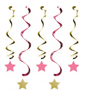 Rosa Little Star Hängedekoration