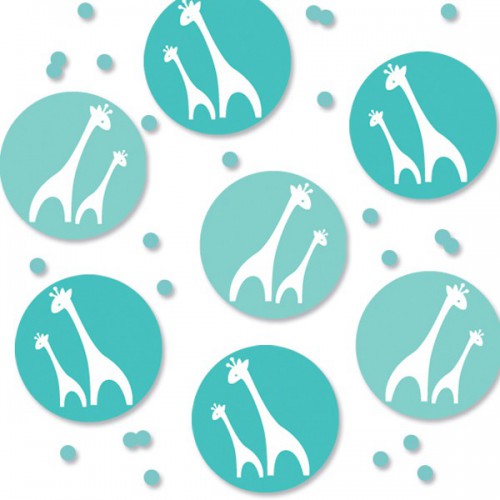 Confetti Baby Shower Safari Bleu