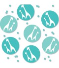 Confetti Baby Shower Safari Bleu