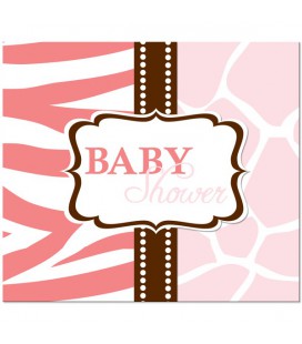 Invitations Baby Shower Safari Rose