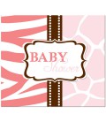Invitations Baby Shower Safari Rose