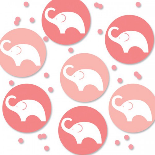 Confetti Baby Shower Safari Rose