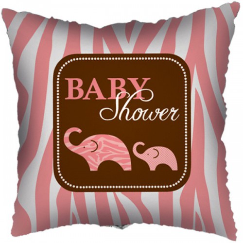 Ballon Mylar Baby Shower Safari Rose