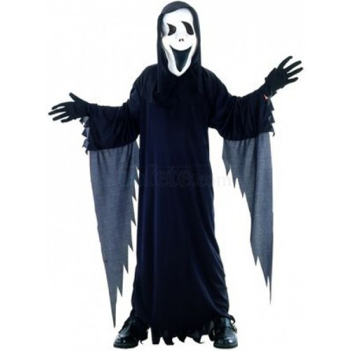 Black Ghost Costume with Mask