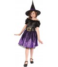 Sorcière noire & violette Déguisement enfant