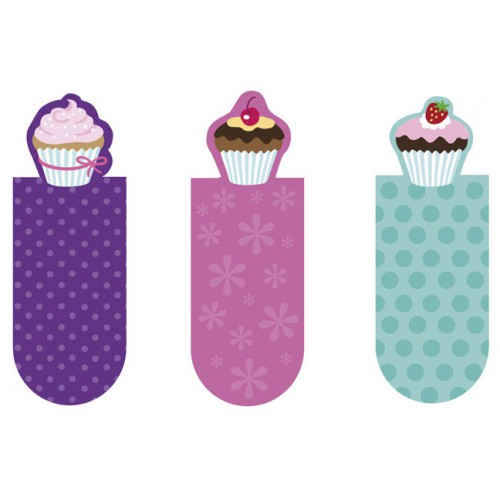 Magnetic Bookmarks Cupcake