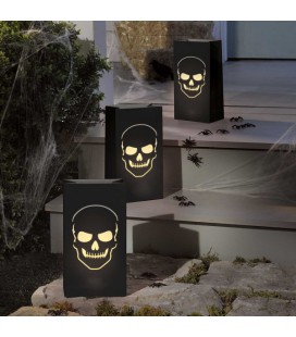 Leuchtende Totenkopf-Tüten aus Boneyard Papier