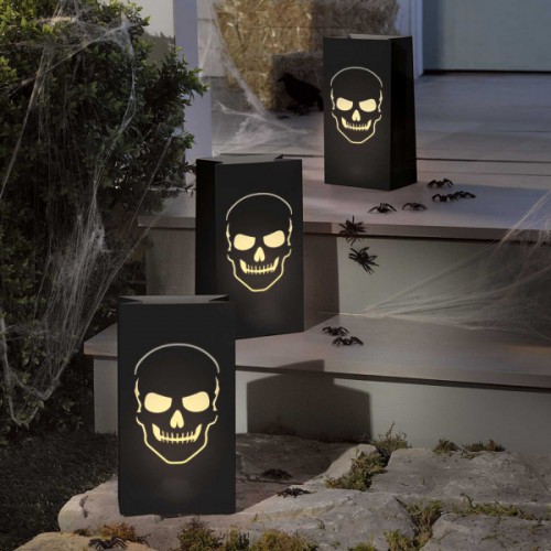Luminary skull bags Boneyard paper
