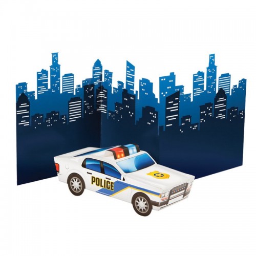Décoration de Table Voiture Police Party