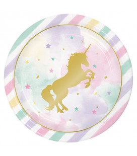 Grandes Assiettes Licorne Scintillante