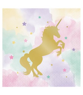 Serviettes Licorne Scintillante