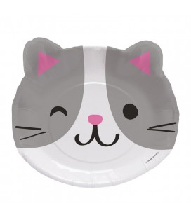 Assiette Visage de Chat Cat Party