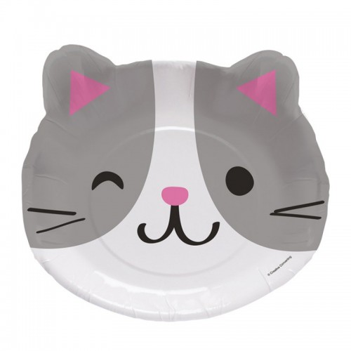 Assiette Visage de Chat Cat Party