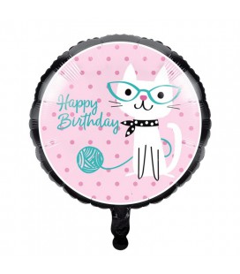 Ballon Mylar Cat Party