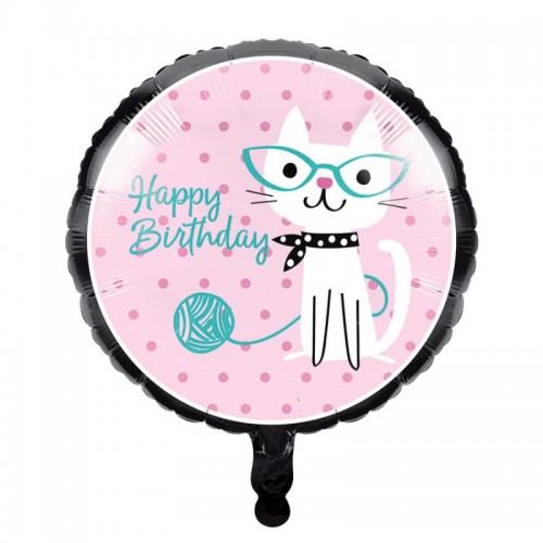 Cat Party Foil Balloon