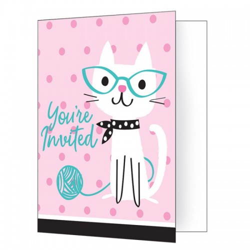 Invitations Cat Party