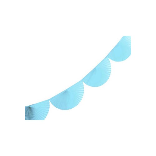 Light Blue Bunting Fan Garland