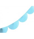 Light Blue Bunting Fan Garland