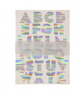 Silver Foil Alphabet Letters