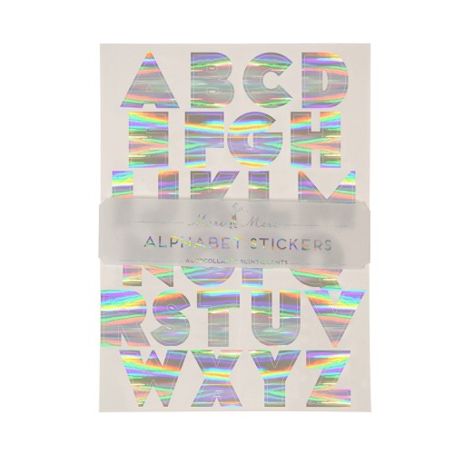 Silver Foil Alphabet Letters