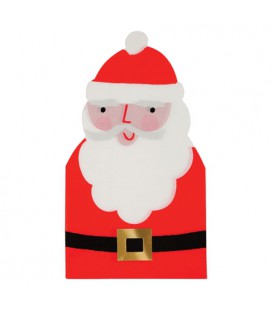Weihnachtsmann geschnittene Servietten
