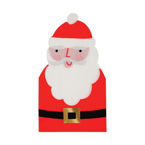Weihnachtsmann geschnittene Servietten