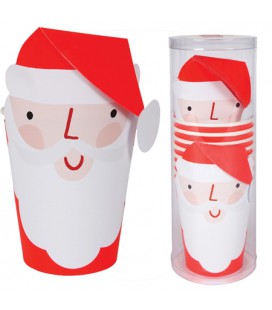 8 Cups with Santa Claus cases