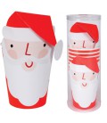 8 Cups with Santa Claus cases