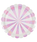 8 Large Iridescent Plates