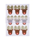 Reindeer Glitter Stickers