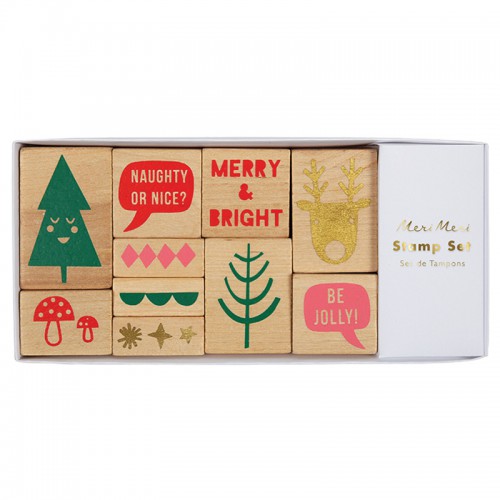 Ensemble de Tampons Graphique Noël