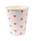 Pink Hearts Pattern Party Cup
