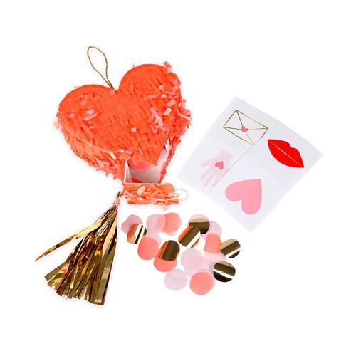 3 Mini Pinatas Coeur