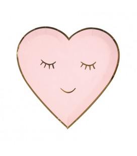 Small Heart Face Plates